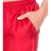 Short soie homme rouge de marque The Cocoonalist, gros plan sur la poche