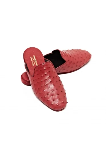 Mule en Cuir d'autruche